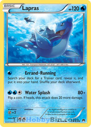 Lapras #28/122 Uncommon - BREAKpoint Pokemon card