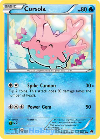 Corsola #29/122 Common - BREAKpoint Pokemon card