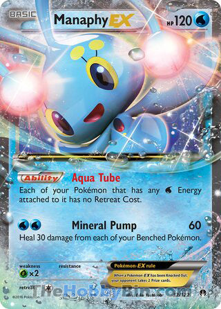 Manaphy EX BREAKpoint Ultra Rare #32/122