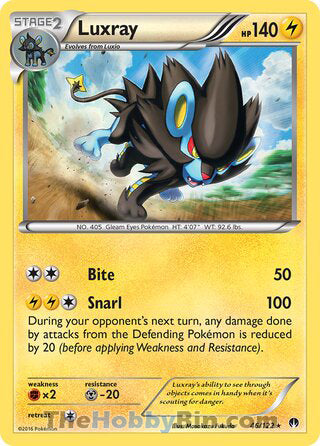 Luxray #46/122 Rare - BREAKpoint Pokemon card