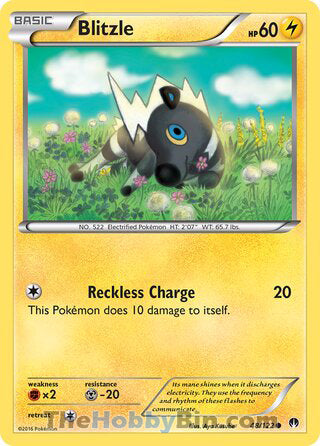 Blitzle #48/122 Common - BREAKpoint Pokemon card