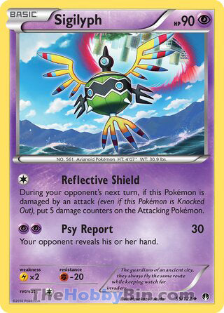 Sigilyph #55/122 Uncommon - BREAKpoint Pokemon card