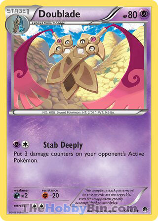 Doublade #61/122 Uncommon - BREAKpoint Pokemon card