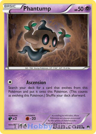 Phantump #64/122 Common - BREAKpoint Pokemon card