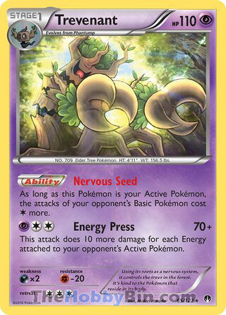 Trevenant #65/122 Rare - BREAKpoint Pokemon card