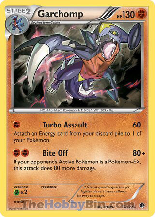 Garchomp #70/122 Holo Rare - BREAKpoint Pokemon card