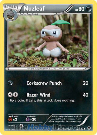 Nuzleaf #72/122 Uncommon - BREAKpoint Pokemon card