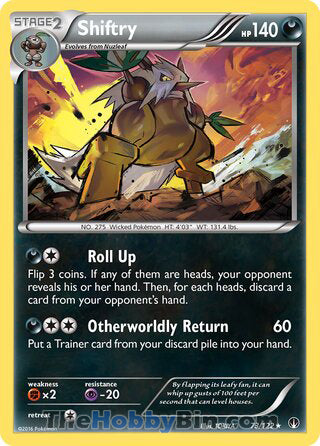 Shiftry #73/122 Rare - BREAKpoint Pokemon card