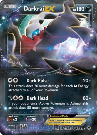 Darkrai EX #74/122 Ultra Rare - BREAKpoint Pokemon card