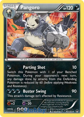 Pangoro #75/122 Rare - BREAKpoint Pokemon card