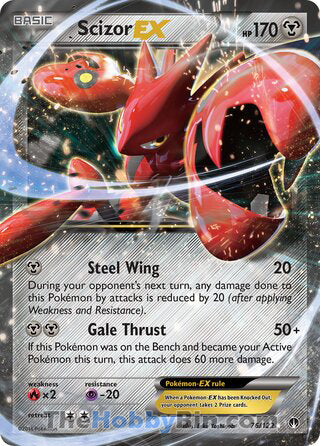 Scizor EX #76/122 Ultra Rare - BREAKpoint Pokemon card