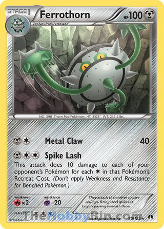 Ferrothorn #80/122 Rare - BREAKpoint Pokemon card