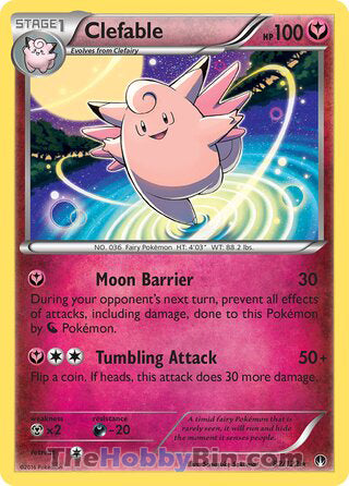 Clefable #82/122 Rare - BREAKpoint Pokemon card