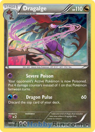 Dragalge #86/122 Holo Rare - BREAKpoint Pokemon card