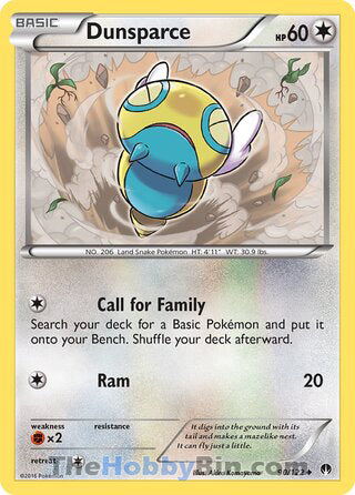Dunsparce #90/122 Uncommon - BREAKpoint Pokemon card