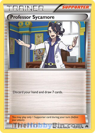 Professor Sycamore #107/122 Uncommon - BREAKpoint Pokemon card