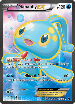 Manaphy EX BREAKpoint Ultra Rare #116/122