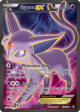 Espeon EX #117/122 Ultra Rare - BREAKpoint Pokemon card