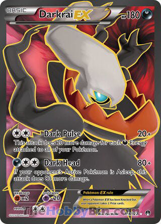 Darkrai EX #118/122 Ultra Rare - BREAKpoint Pokemon card
