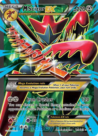 M Scizor EX #120/122 Ultra Rare - BREAKpoint Pokemon card