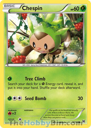 Chespin #9/162 Common - BREAKthrough Pokemon card