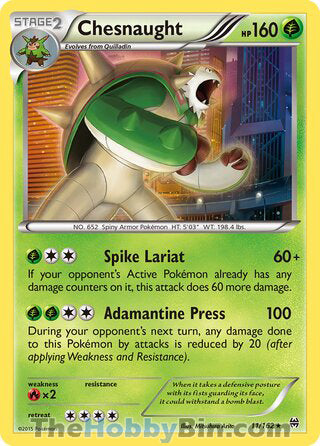 0011 Chesnaught Holo Rare BREAKthrough