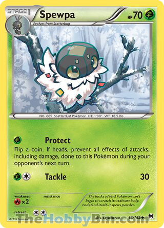 Spewpa #14/162 Uncommon - BREAKthrough Pokemon card