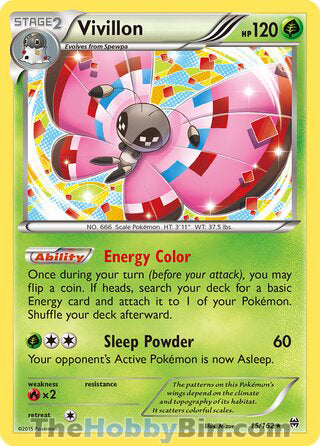 0015 Vivillon Holo Rare BREAKthrough