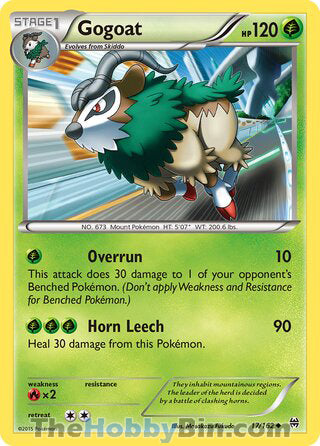 Gogoat #17/162 Uncommon - BREAKthrough Pokemon card