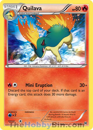 Quilava #19/162 Uncommon - BREAKthrough Pokemon card
