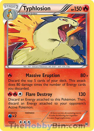 Typhlosion BREAKthrough Holo Rare #20/162