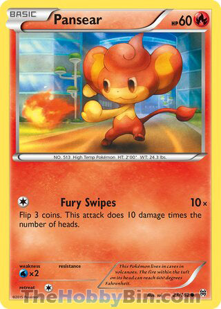 Pansear #23/162 Common - BREAKthrough Pokemon card
