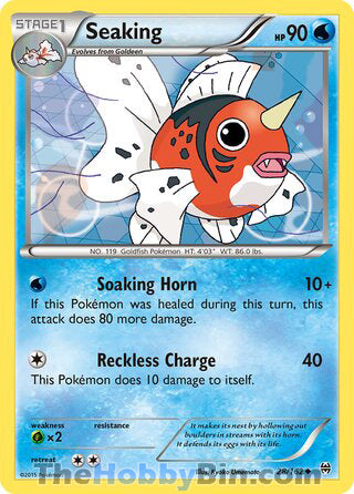 Seaking #28/162 Uncommon - BREAKthrough Pokemon card