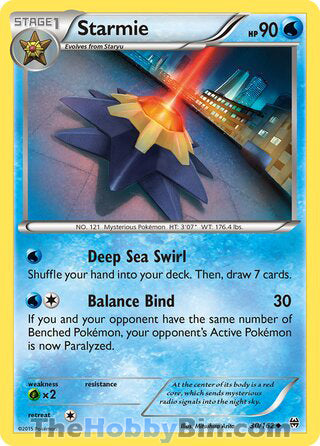 Starmie #30/162 Uncommon - BREAKthrough Pokemon card