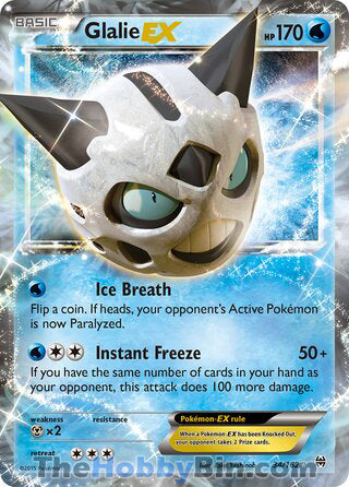 Glalie EX #34/162 Ultra Rare - BREAKthrough Pokemon card