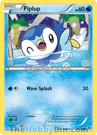 Piplup #36/162 Common - BREAKthrough Pokemon card