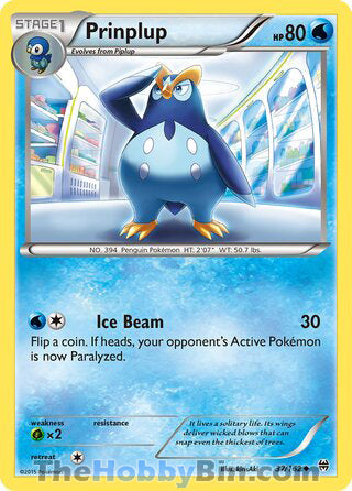 Prinplup #37/162 Uncommon - BREAKthrough Pokemon card
