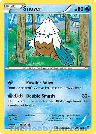 Snover #39/162 Common - BREAKthrough Pokemon card