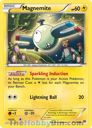 Magnemite #51/162 Common - BREAKthrough Pokemon card