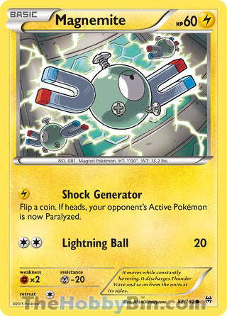 Magnemite #52/162 Common - BREAKthrough Pokemon card