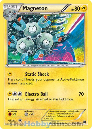 Magneton #53/162 Uncommon - BREAKthrough Pokemon card
