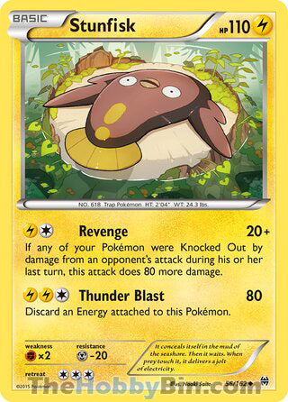 Stunfisk #56/162 Uncommon - BREAKthrough Pokemon card
