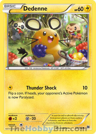 Dedenne #57/162 Uncommon - BREAKthrough Pokemon card