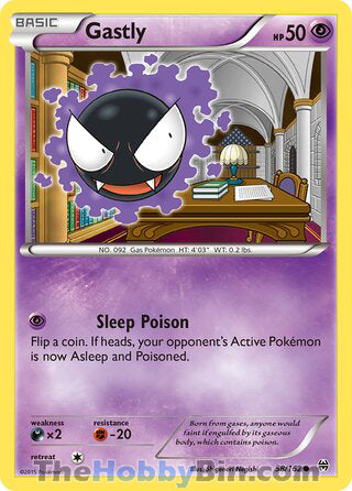 Gastly #58/162 Common - BREAKthrough Pokemon card