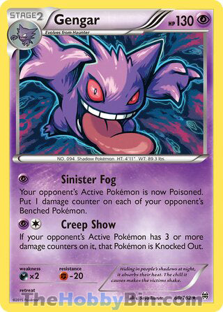 Gengar BREAKthrough Holo Rare #60/162