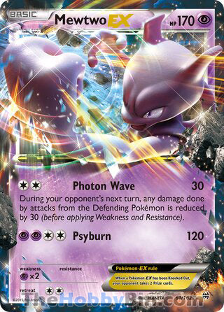 Mewtwo EX #61/162 Ultra Rare - BREAKthrough Pokemon card