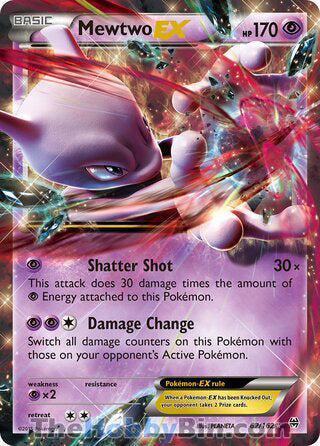 Mewtwo EX BREAKthrough Ultra Rare #62/162