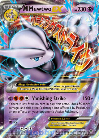 M Mewtwo EX #63/162 Ultra Rare - BREAKthrough Pokemon card