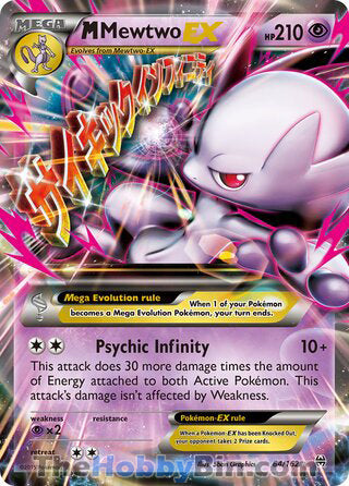 M Mewtwo EX #64/162 Ultra Rare - BREAKthrough Pokemon card
