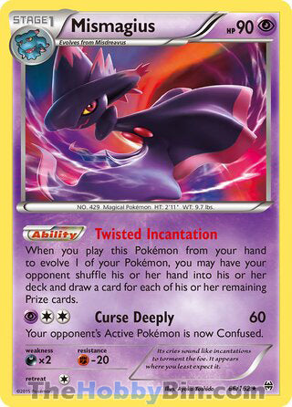 Mismagius #66/162 Holo Rare - BREAKthrough Pokemon card
